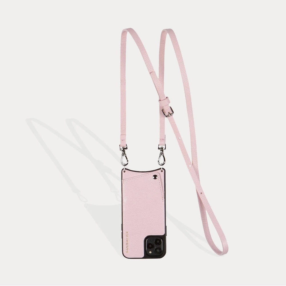Pebble Leather Expanded Zip Pouch & Emma Crossbody Bandolier iPhone13
